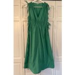 Rails Constantine Kelli green midi dress tie waist size small Photo 1