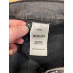 Hudson Kass Jeans Women's 32 Gray Denim High Rise Straight Ankle Distressed B48 Photo 4