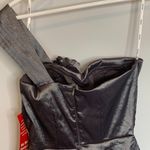 Snap One Shoulder Bubble Skirt Silver Metallic Dress Silver Size undefined Photo 9