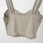 Abercrombie & Fitch [] Nude Light Taupe Soft Sweetheart Crop Tank Top Sz Large L Photo 5