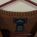 Dockers  Men's Brown and Black Argyle Crewneck Sweater Photo 1