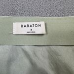 Babaton Aritzia Mini Skirt Womens 4 Green Acetate Lined A Line Soft Casual Party Photo 2