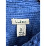 L.L.Bean  Blue Corduroy Button Up Shirt Long Sleeve Pocket Casual Top M Photo 1