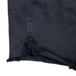 Good American SZ 2/26 Mini Bombshell Denim Jean Skirt Stretch Frayed Black Wash Photo 1