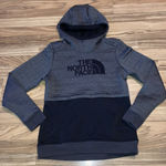 The North Face  Women's Quilted Hoodie Hooded Sweatshirt Gray Black Size medium‎ Photo 0
