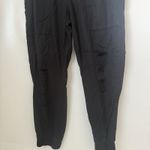 Cloth & Stone  Jogger Black Tencel Distressed Minimalist Relaxed Casual Pants M Photo 5