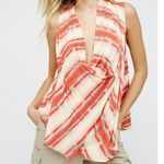 Free People High Tide Tie Dye Wrap Top Sleeveless Medium Photo 0