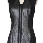 Cache  Animal Print Panel Sheath Dress ZipFront Sz6 Stretchy Office Professional Photo 1