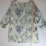 Chico's Supremely Soft Colorful Leopard Tunic Top Women's 2 (Large) Boat Neck Photo 5