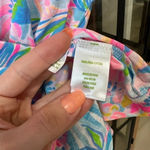 Lilly Pulitzer  Rexa Tee Shirt Square neck Tropical Punch Pima short sleeve Photo 4