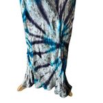 Free People  Serious Swagger Tie Dye Velvet Skirt Photo 3