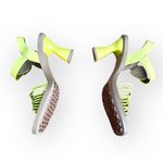 Aerosoles  Crew Buckle Strap Kitten Heel Size 7.5 New Green Sheen Photo 3