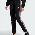 Adidas NEW Essentials Warm Up Slim Tapered Stripes Track Pants Black, Pink XL Photo 1