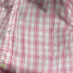 Gap  Fitted Boyfriend Shirt Pink Plaid Size XL Photo 1