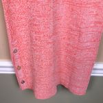 Le Ore Women’s Rimini Ribbed Knit Pink Mother Pearl Buttons Racerback Tank Dress Size M Photo 2