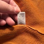 Cato  Sweater Top Women's Sz L Brown with embroidered Crochet Flower Sleeves Boho Photo 5