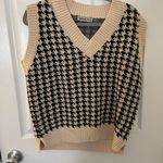 Plaid sweater vest White Size M Photo 2