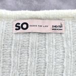 Sonoma Good For Life White Ribbed Zip Cardigan Sweater Large Photo 7