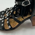 Sam Edelman Shaelynn Fringe Ankle Strap Studded Sandal Sz 8 Black Photo 12
