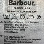 Barbour  Lorelie Praline Gingham Plaid Popover Peasant‎ Shirt Womens Size 6 New Photo 7