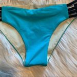 l*space L* Bikini Bottom Teal Blue Strappy Sides Photo 6