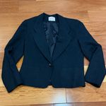 Pendleton  Women's Vintage Black Wool Single Button Blazer Size 10 Photo 0