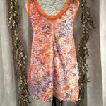 Faith Boho Beaded Sleeveless Tunic Top Medium Orange‎ Purple Tie Dye Orange Photo 3