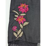 Karen Kane Vintage Linen Floral Embroidered Fringe Pencil Skirt Womens 14 Retro Photo 5