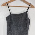 Lulus  Metallic Bodycon Mini Dress Small Black Silver Glitter Sparkle Party‎ NYE Photo 6
