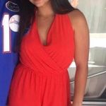 One Love Clothing Orange Romper Photo 0