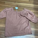 Dear John   Dusty Rose Puff Sleeve Top Photo 2