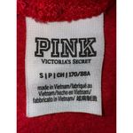 Victoria’s Secret PINK pink Red Long Sleeve Gold Sequin Hoodie jacket Small VS Photo 2