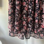 EXPRESS  Floral Backless Dress - Black and Pink Photo 8