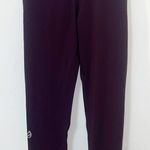 P’Tula maroon women’s new full length high rise crossover leggings Purple Size M Photo 0