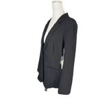 LC Lauren Conrad  Blazer Women's Medium Black Jacket Notch Collar 1-Button NWT Photo 2