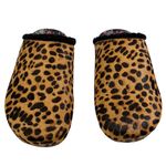 Johnny Was Cheetah calf hair faux fur trimmed Mules size 6 Photo 40