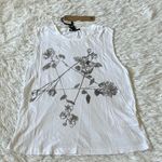 Ksubi  Women’s Floral Muscle tank tee in white size XS Nwt Photo 1