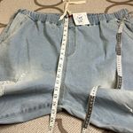 Hayden  Los Angeles Distressed Drawstring Denim Jeans Light Wash Denim size 3X Photo 6