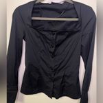 ZARA  poplin button down shirt blouse size xs Photo 1