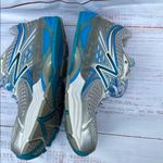 New Balance Gray and Blue Athletic Shoes Photo 2