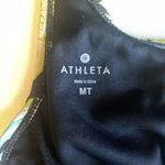 Athleta  Hilo Shoreside Black Paisley Tankini Top Size Medium T Swim Built In Bra Photo 6