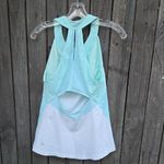 Lululemon Athletica Blue and White Fitted Tank Top Photo 2