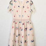 Modcloth Blush Dreamy Details Embroidered Beaded Mini Dress Size Small Photo 8