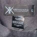 Kardashian Kollection  Black Blouse with Lace Accents Photo 3
