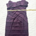 Jessica Simpson Dark Lace Ruffle Asymmetrical Dark Fairy Dark Coquette Purple M Photo 6