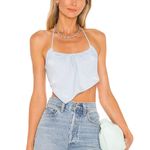 Revolve Camila Coehlo Blue Crop Top Photo 0