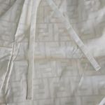 Fendi NWT! Nylon Ivory Monogram Drawstring Shorts Photo 2