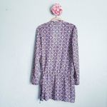 Antonio Melani Blue And Orange Embellished Geometric Coverup Photo 6