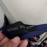 Shop the Trends navy paisley cutout tunic dress size large Photo 4