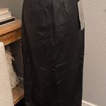 Tower Hill Collection Vintage Leather Skirt Lined NWT Size 8 Tall Black Photo 0